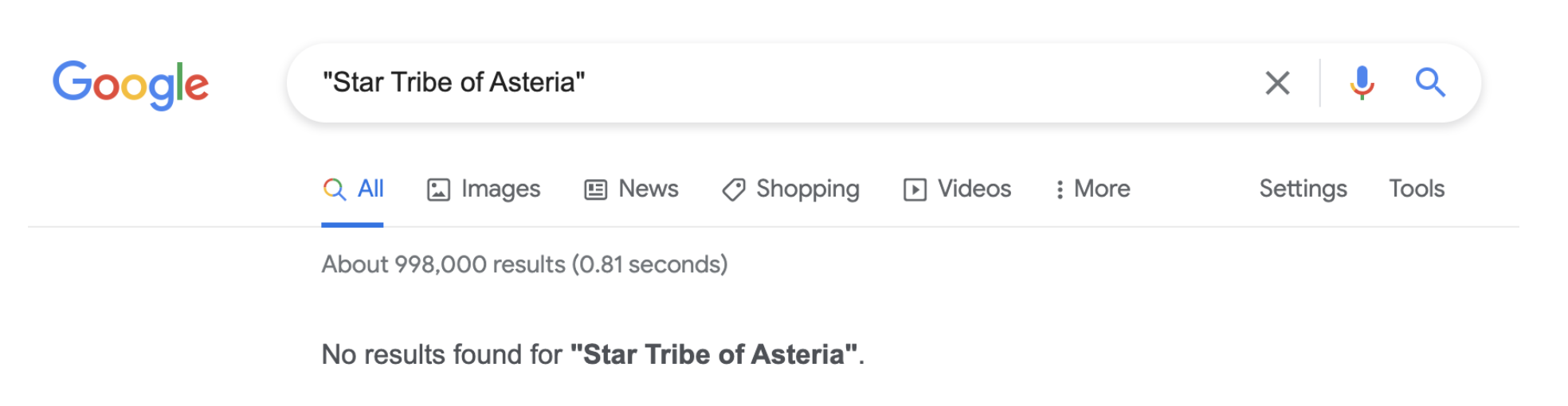 Star Tribe of Asteria - search result